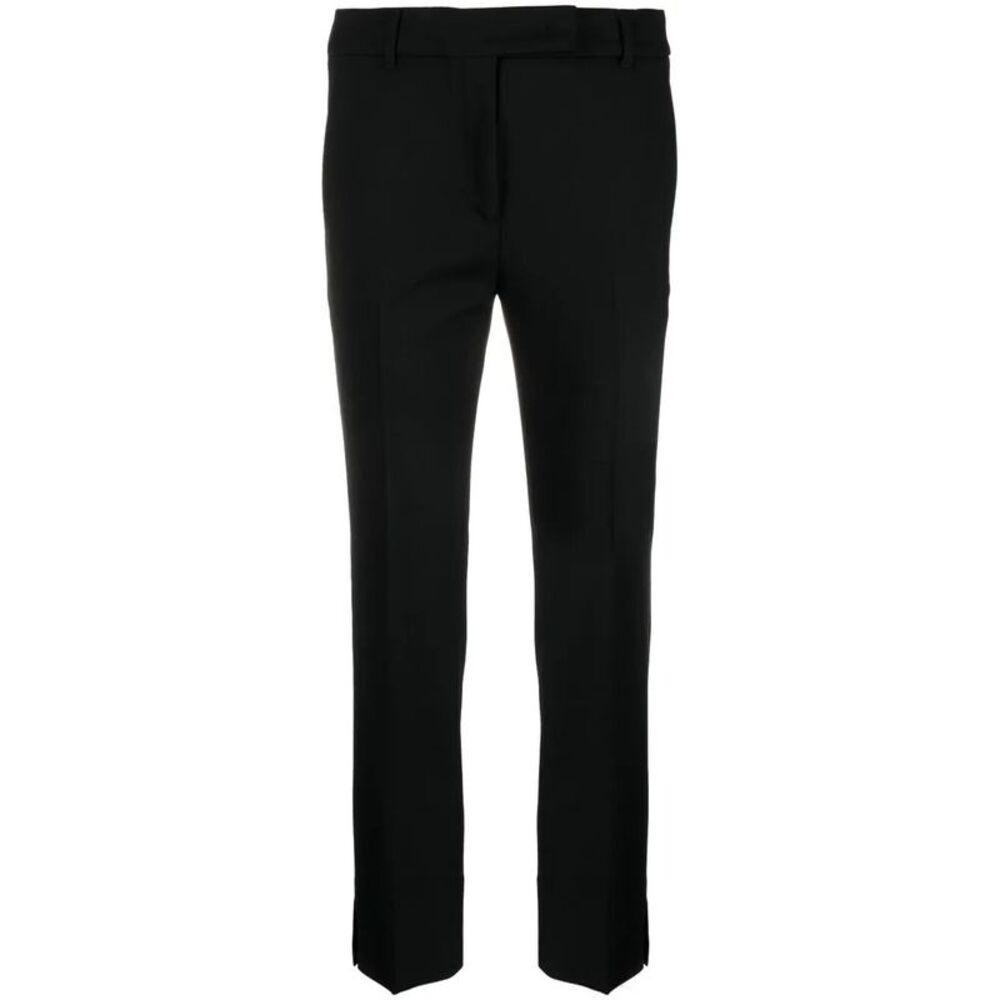 Straight-Leg And Mid-Rise Wool Tailored Trousers Women - Picture 1 of 2